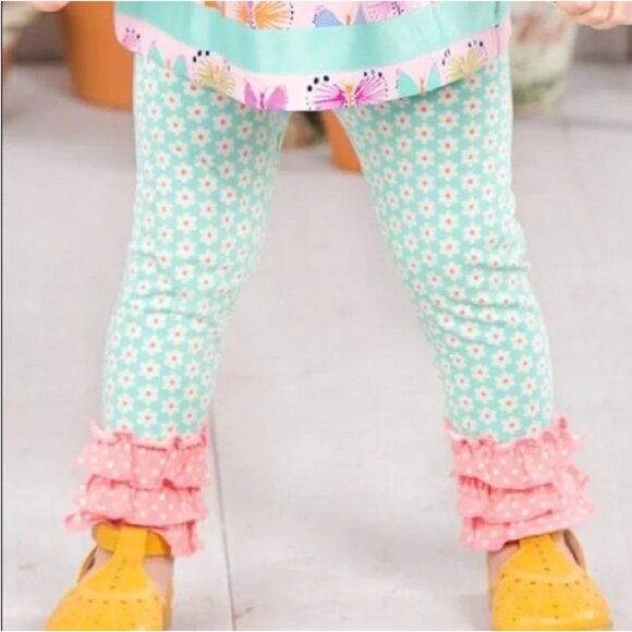 Matilda Jane On the Map Leggings infant Girls Size 18-24 months Excellent Very g - Picture 1 of 5